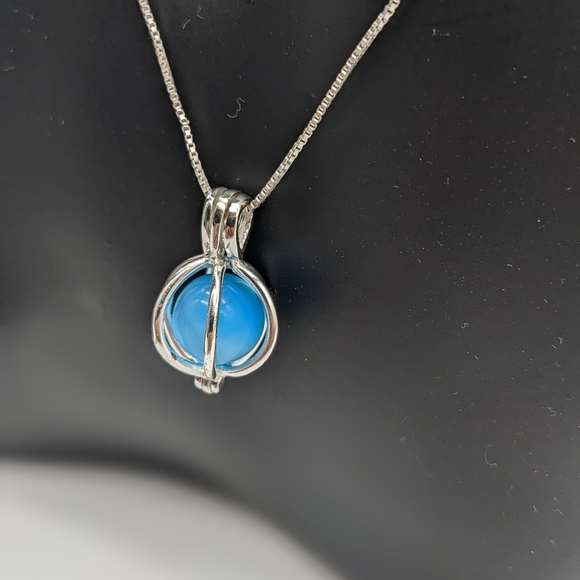 Sterling Silver "Colors of Life" Set Ring and necklace. - Picture 6 of 8